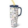 Swig Life Tumblers New Sizes!|Travel Mugs^We've Got Spirit Navy + Yellow Mega Mug 40oz
