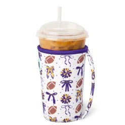 Swig Life Drink Coolies New Sizes!|We'Ve Got Spirit^We've Got Spirit Purple + Yellow Medium Iced Cup Coolie