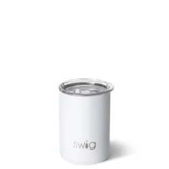 Swig Life Tumblers New Sizes!|Solids^White Short Tumbler 12oz