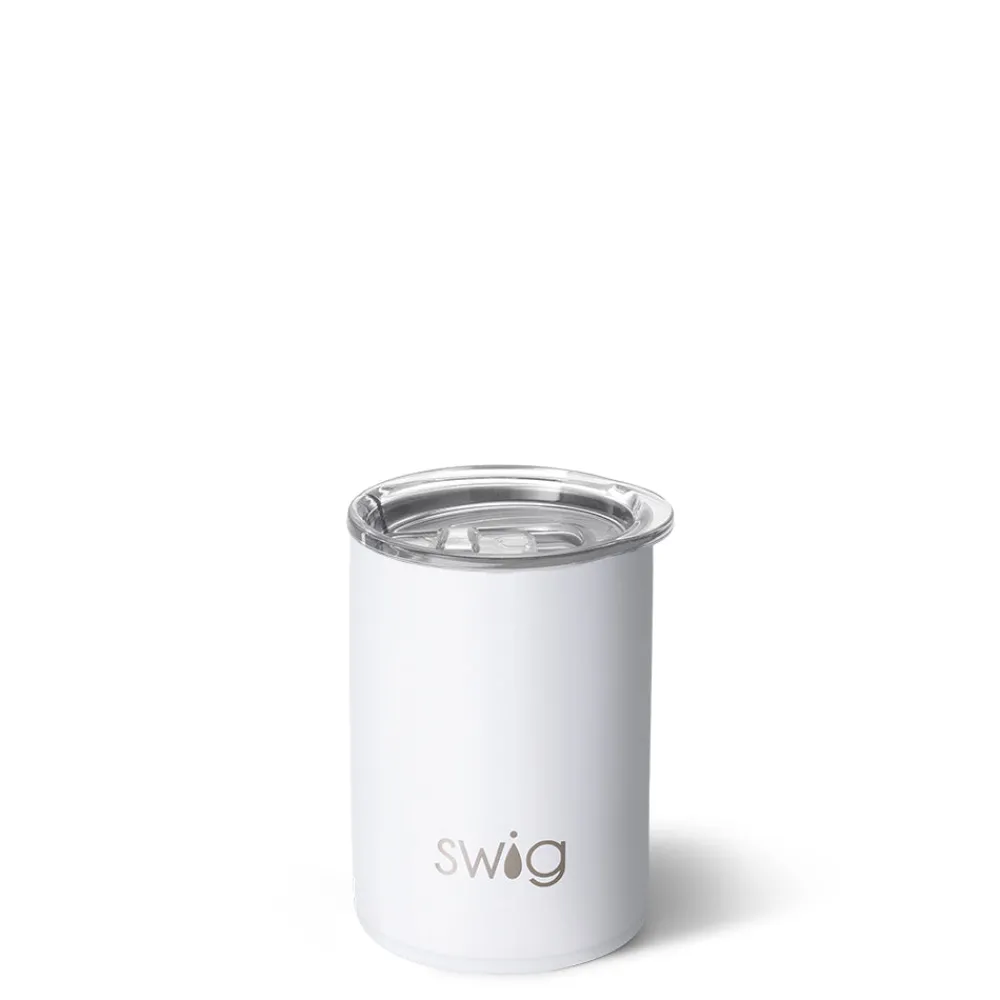 Swig Life Tumblers New Sizes!|Solids^White Short Tumbler 12oz