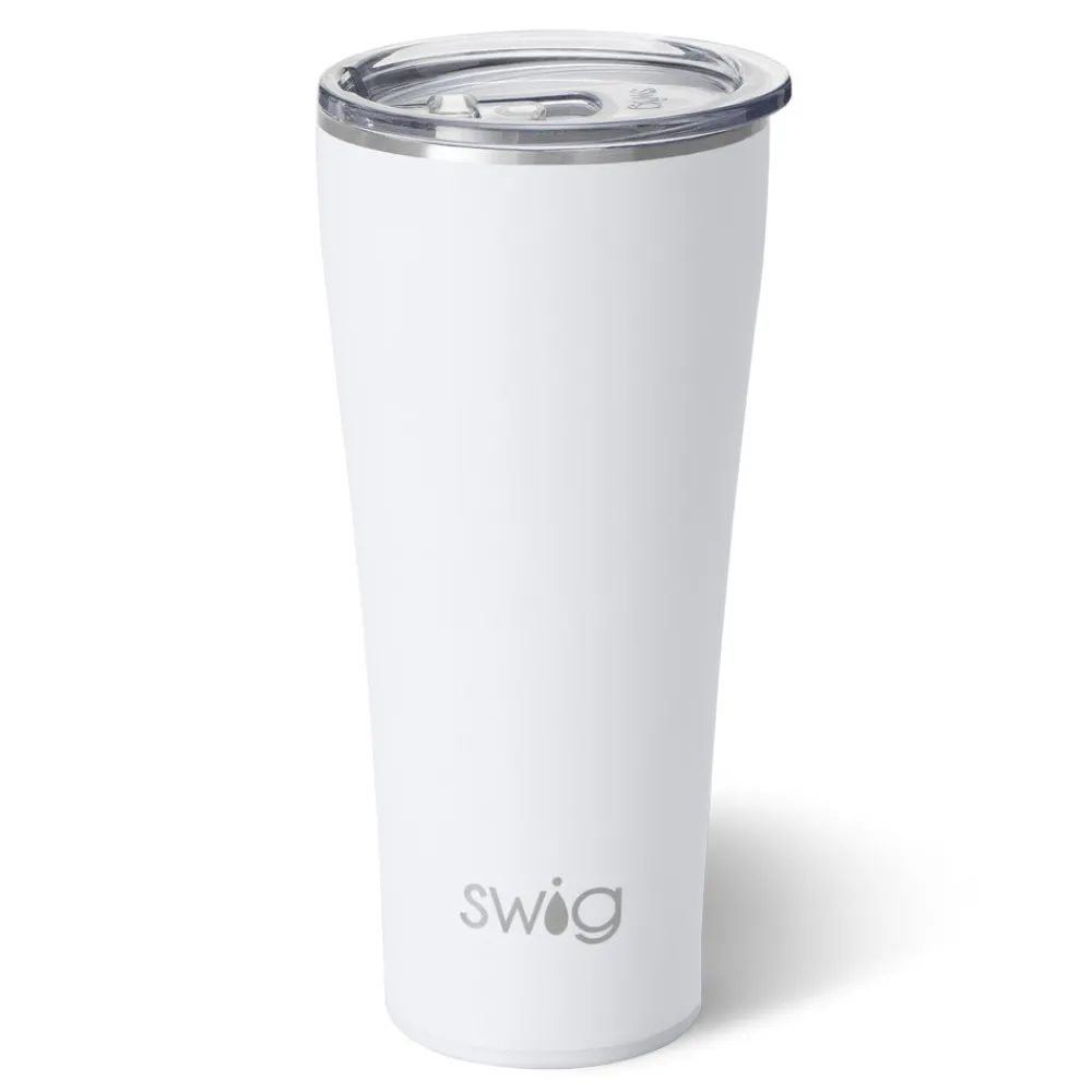 Swig Life Tumblers New Sizes!|Solids^White Tumbler Cup (32oz) -