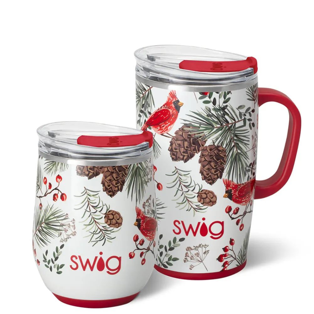 Swig Life Winter Cardinals|Holiday Shop^Winter Cardinals AM+PM Set