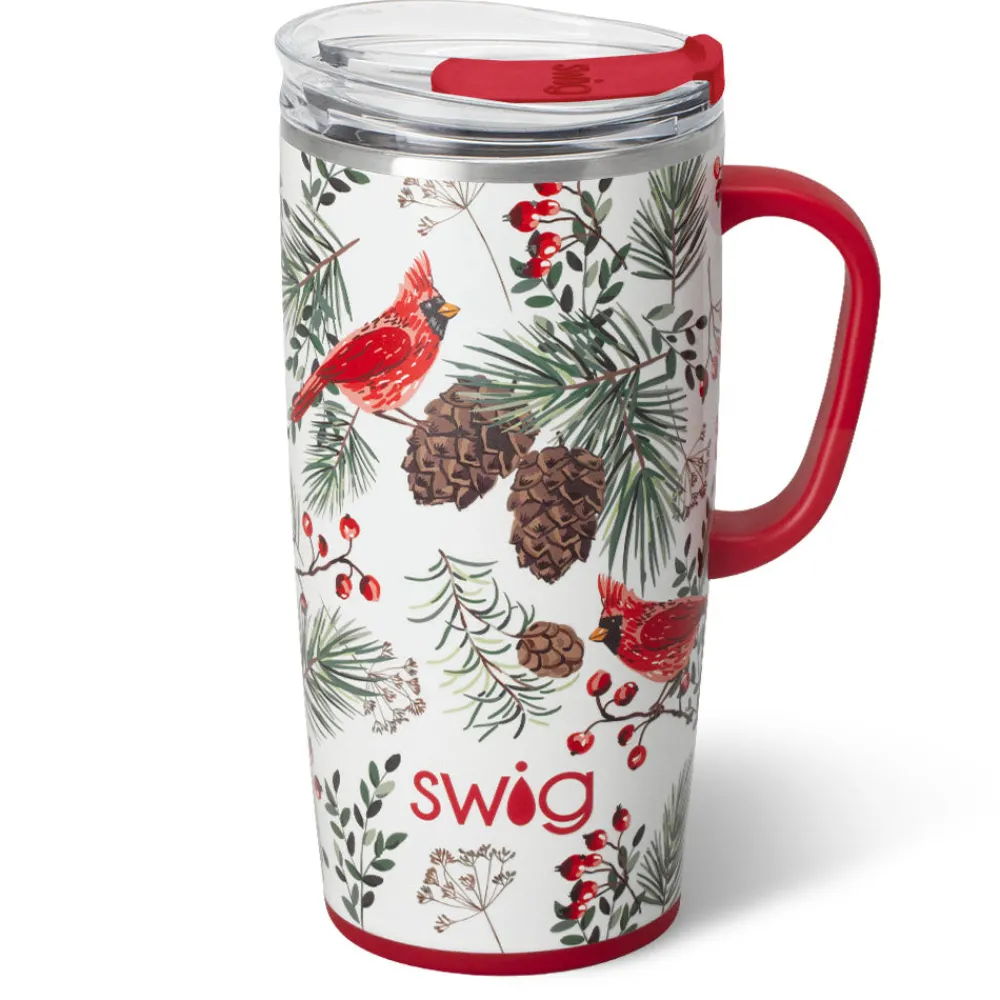 Swig Life Travel Mugs|Winter Cardinals^Winter Cardinals Travel Mug 22oz