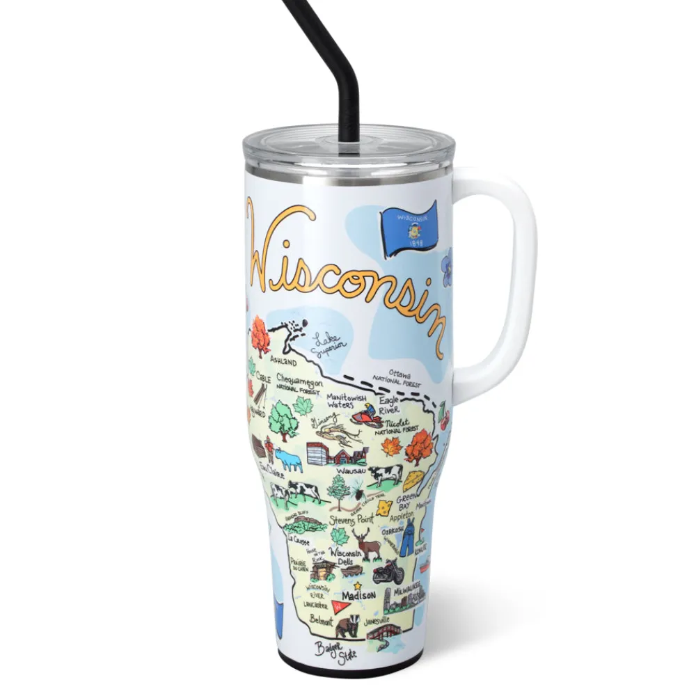 Swig Life Tumblers New Sizes!|Travel Mugs^Wisconsin Mega Mug 40oz
